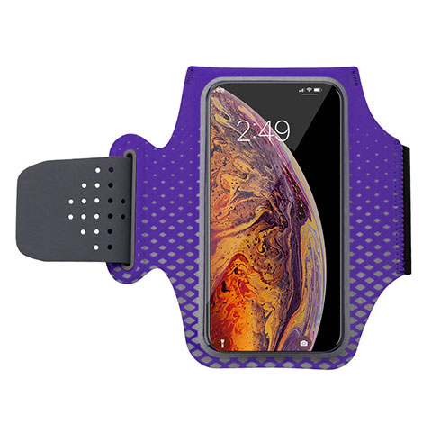 Funda Brazalete Deportivo Brazo Correr Universal G04 Morado