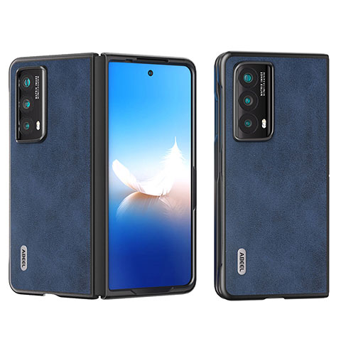 Funda Bumper Lujo Cuero y Plastico Mate Carcasa B06H para Huawei Honor Magic Vs2 5G Azul