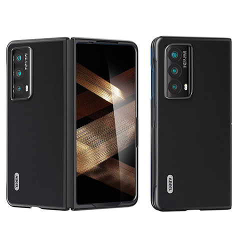 Funda Bumper Lujo Cuero y Plastico Mate Carcasa BH1 para Huawei Honor Magic Vs2 5G Negro