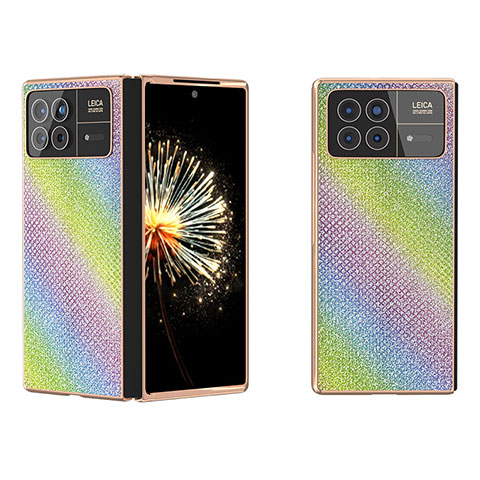 Funda Bumper Lujo Cuero y Plastico Mate Carcasa BH6 para Xiaomi Mix Fold 3 5G Multicolor