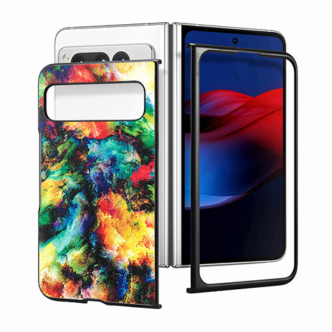 Funda Bumper Lujo Cuero y Plastico Mate Carcasa SD10 para Google Pixel Fold 5G Multicolor