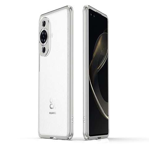 Funda Bumper Lujo Marco de Aluminio Carcasa JZ1 para Huawei Nova 11 Ultra Plata