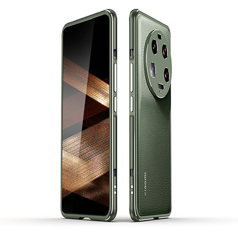 Funda Bumper Lujo Marco de Aluminio Carcasa JZ1 para Xiaomi Mi 13 Ultra 5G Verde