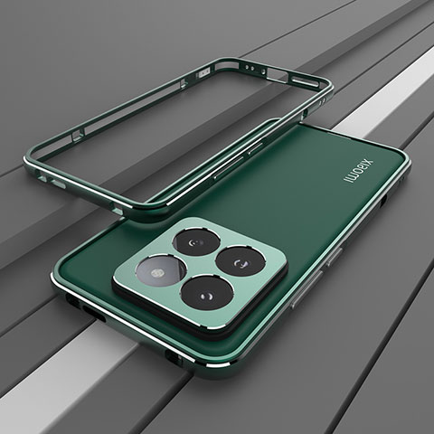 Funda Bumper Lujo Marco de Aluminio Carcasa JZ2 para Xiaomi Mi 14 5G Verde