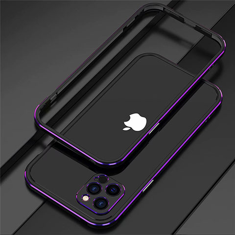 Funda rígida iPhone 12 Pro Max con protector de cámara metal (morado) 