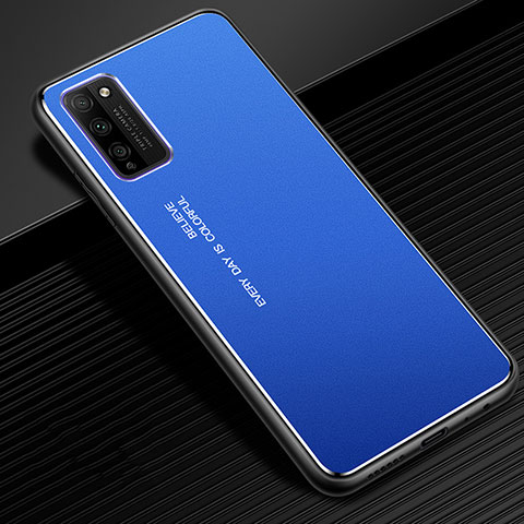 Funda Bumper Lujo Marco de Aluminio Carcasa para Huawei Honor 30 Lite 5G Azul