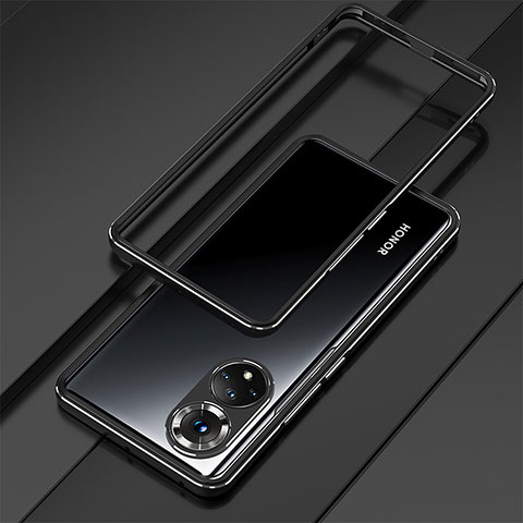 Funda Bumper Lujo Marco de Aluminio Carcasa para Huawei Honor 50 Pro 5G Negro