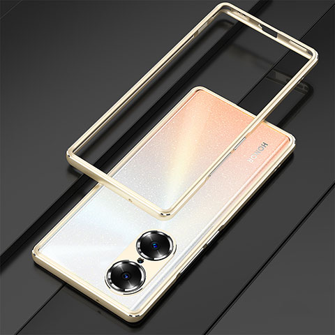 Funda Bumper Lujo Marco de Aluminio Carcasa para Huawei Honor 60 5G Oro