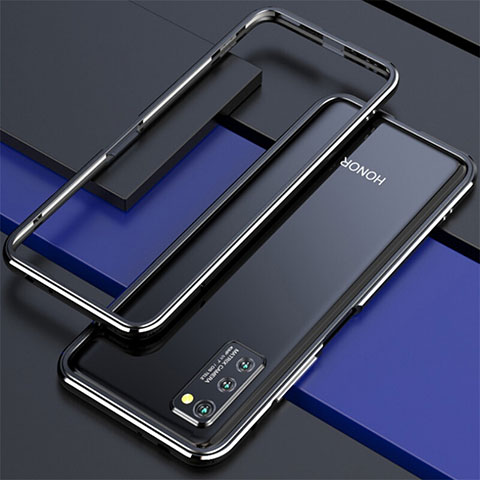 Funda Bumper Lujo Marco de Aluminio Carcasa para Huawei Honor View 30 Pro 5G Plata