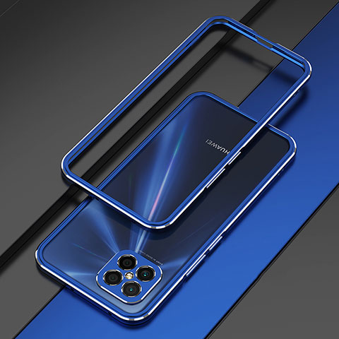 Funda Bumper Lujo Marco de Aluminio Carcasa para Huawei Nova 8 SE 4G Azul