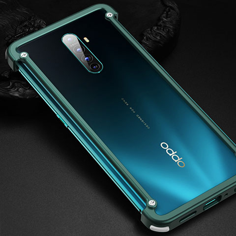 Funda Bumper Lujo Marco de Aluminio Carcasa para Oppo Reno Ace Verde