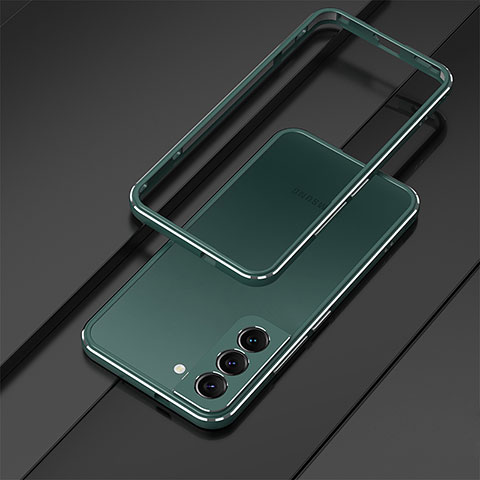 Funda Bumper Lujo Marco de Aluminio Carcasa para Samsung Galaxy S24 Plus 5G Verde