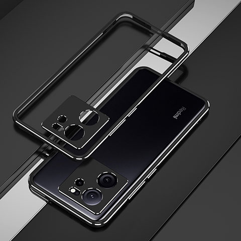 Funda Bumper Lujo Marco de Aluminio Carcasa para Xiaomi Mi 13T 5G Negro