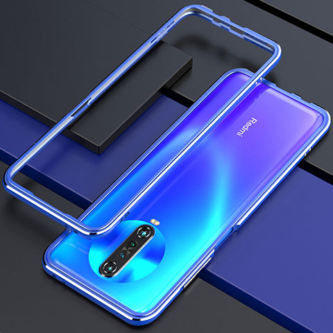 Funda Bumper Lujo Marco de Aluminio Carcasa para Xiaomi Redmi K30 4G Azul