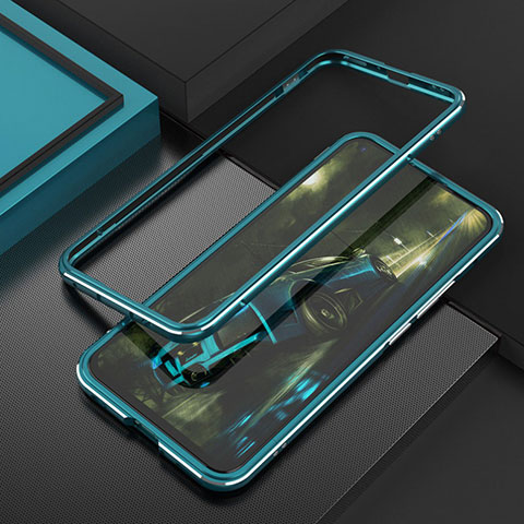 Funda Bumper Lujo Marco de Aluminio Carcasa T02 para Huawei Nova 7 SE 5G Verde