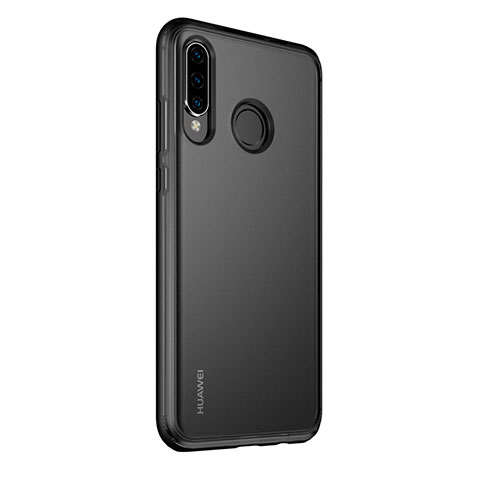 Funda Bumper Lujo Marco de Aluminio Espejo 360 Grados Carcasa M01 para Huawei Nova 4e Negro