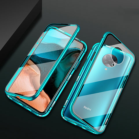 Funda Bumper Lujo Marco de Aluminio Espejo 360 Grados Carcasa M02 para Xiaomi Redmi K30 Pro Zoom Verde