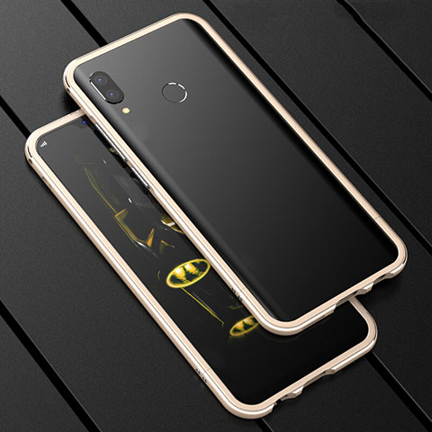 Funda Bumper Lujo Marco de Aluminio Espejo 360 Grados Carcasa para Huawei Nova 3i Oro