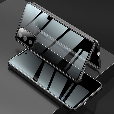 Funda Bumper Lujo Marco de Aluminio Espejo 360 Grados Carcasa para Samsung Galaxy S20 FE 4G Negro