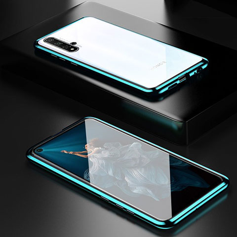 Funda Bumper Lujo Marco de Aluminio Espejo 360 Grados Carcasa T03 para Huawei Honor 20S Verde