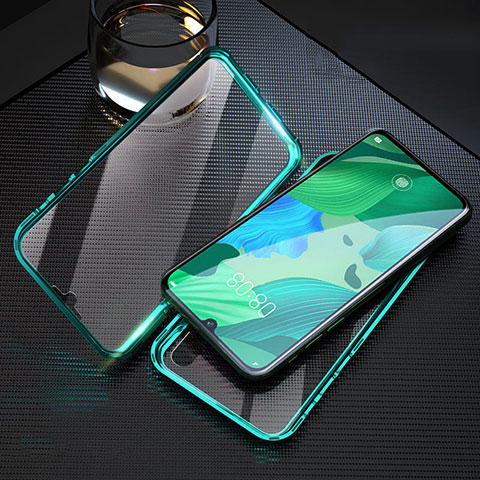 Funda Bumper Lujo Marco de Aluminio Espejo 360 Grados Carcasa T11 para Huawei Nova 5 Verde