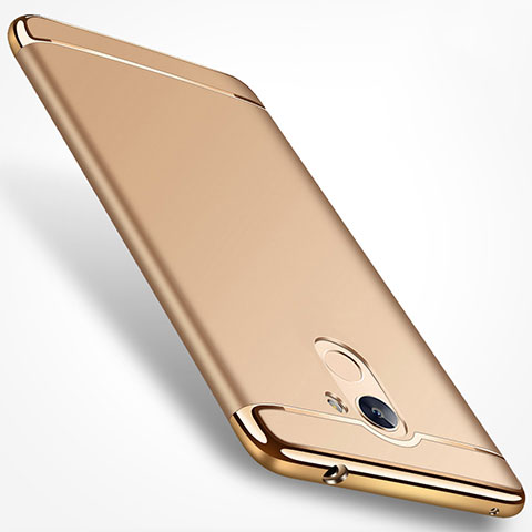 Funda Bumper Lujo Marco de Metal y Plastico para Huawei Honor 6A Oro