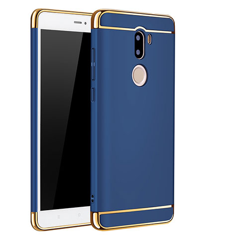 Funda Bumper Lujo Marco de Metal y Plastico para Xiaomi Mi 5S Plus Azul