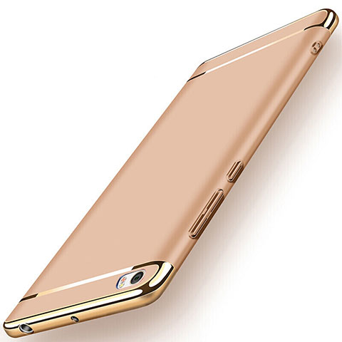 Funda Bumper Lujo Marco de Metal y Plastico para Xiaomi Mi Note Oro