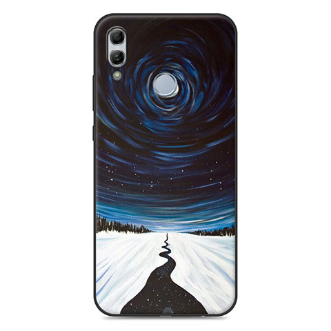 Funda Bumper Silicona Espejo Estrellado Carcasa S03 para Huawei Honor 10 Lite Negro