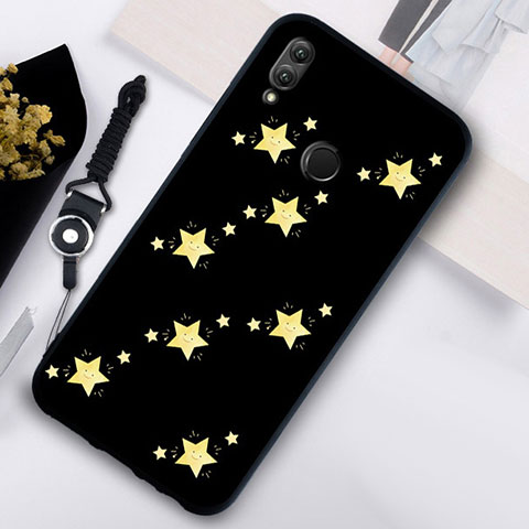 Funda Bumper Silicona Espejo Estrellado Carcasa S05 para Huawei Honor 10 Lite Negro