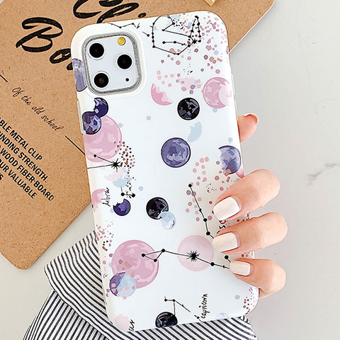 Funda Bumper Silicona Espejo Patron de Moda Carcasa para Apple iPhone 11 Pro Multicolor