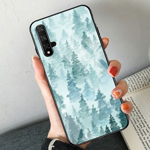 Funda Bumper Silicona Espejo Patron de Moda Carcasa para Huawei Honor 20S Verde