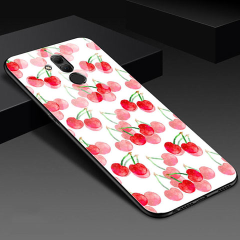 Funda Bumper Silicona Gel Espejo Flores Carcasa H02 para Huawei Mate 20 Lite Rosa