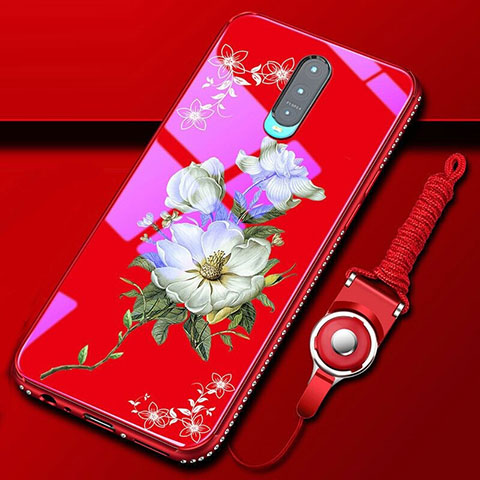 Funda Bumper Silicona Gel Espejo Flores Carcasa S01 para Oppo R17 Pro Multicolor