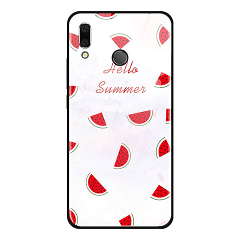 Funda Bumper Silicona Gel Espejo Fruta Carcasa para Huawei Honor 8X Rojo