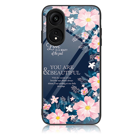 Funda Bumper Silicona Gel Espejo Patron de Moda Carcasa JM1 para Huawei Honor X5 Plus Rosa