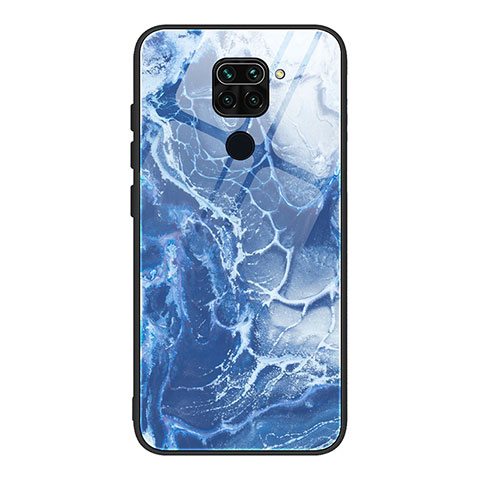 Funda Bumper Silicona Gel Espejo Patron de Moda Carcasa JM1 para Xiaomi Redmi 10X 4G Azul Real