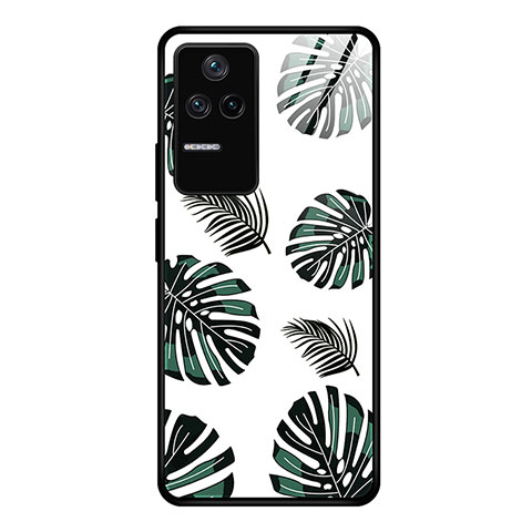 Funda Bumper Silicona Gel Espejo Patron de Moda Carcasa JM1 para Xiaomi Redmi K40S 5G Verde Noche