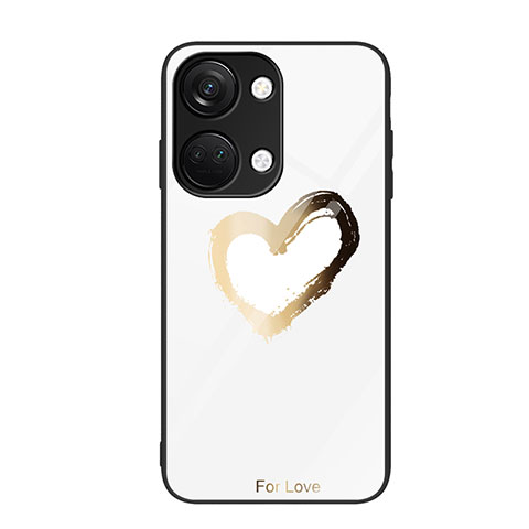 Funda Bumper Silicona Gel Espejo Patron de Moda Carcasa JM2 para OnePlus Ace 2V 5G Oro