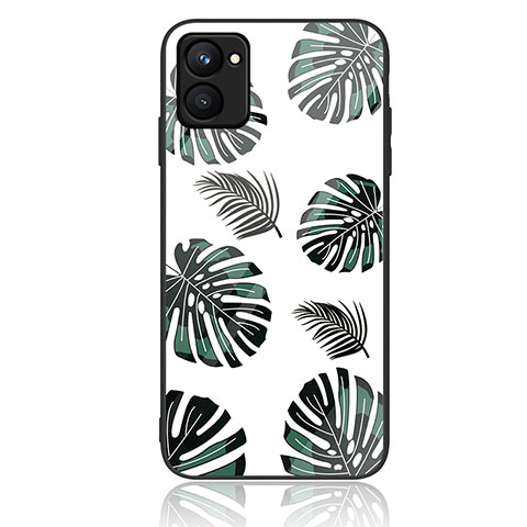 Funda Bumper Silicona Gel Espejo Patron de Moda Carcasa JM2 para Realme C33 Verde Noche