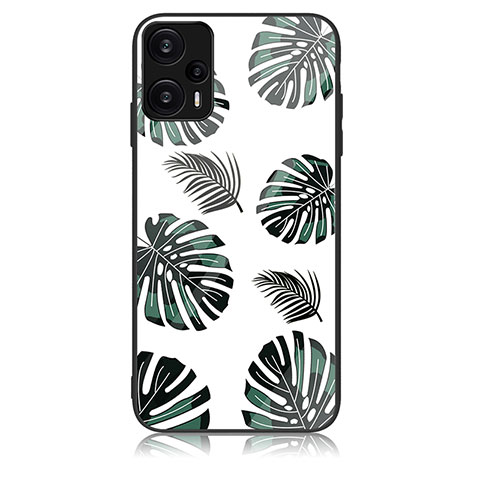 Funda Bumper Silicona Gel Espejo Patron de Moda Carcasa JM2 para Xiaomi Poco F5 5G Verde Noche