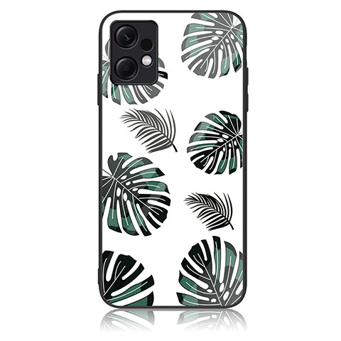 Funda Bumper Silicona Gel Espejo Patron de Moda Carcasa JM2 para Xiaomi Redmi Note 12 4G Verde Noche