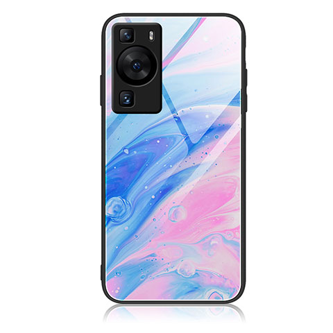 Funda Bumper Silicona Gel Espejo Patron de Moda Carcasa JM3 para Huawei P60 Pro Vistoso