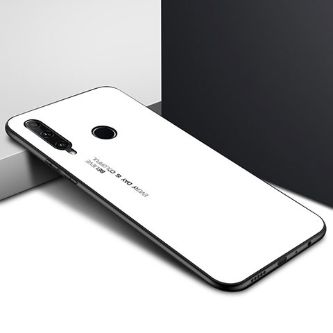 Funda Bumper Silicona Gel Espejo Patron de Moda Carcasa K01 para Huawei P Smart+ Plus (2019) Blanco