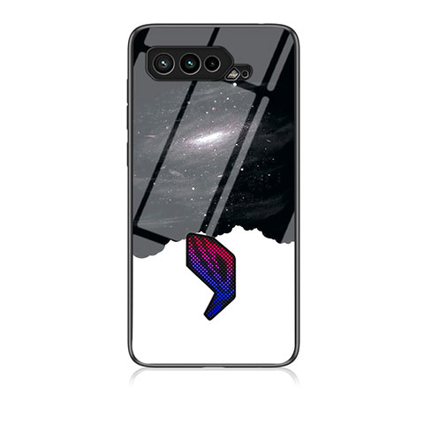 Funda Bumper Silicona Gel Espejo Patron de Moda Carcasa LS1 para Asus ROG Phone 5 ZS673KS Negro