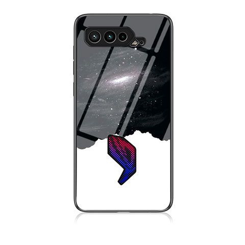 Funda Bumper Silicona Gel Espejo Patron de Moda Carcasa LS1 para Asus ROG Phone 5s Negro