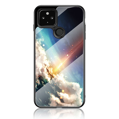 Funda Bumper Silicona Gel Espejo Patron de Moda Carcasa LS1 para Google Pixel 4a 5G Multicolor