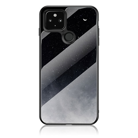 Funda Bumper Silicona Gel Espejo Patron de Moda Carcasa LS1 para Google Pixel 5 Gris