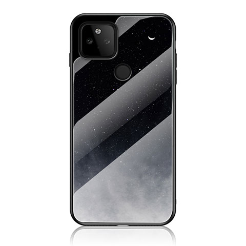 Funda Bumper Silicona Gel Espejo Patron de Moda Carcasa LS1 para Google Pixel 5a 5G Gris