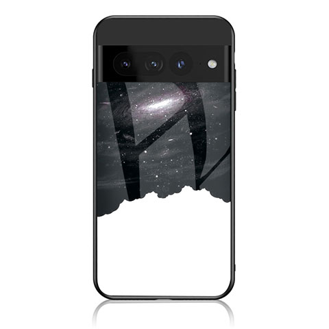 Funda Bumper Silicona Gel Espejo Patron de Moda Carcasa LS1 para Google Pixel 7 Pro 5G Negro